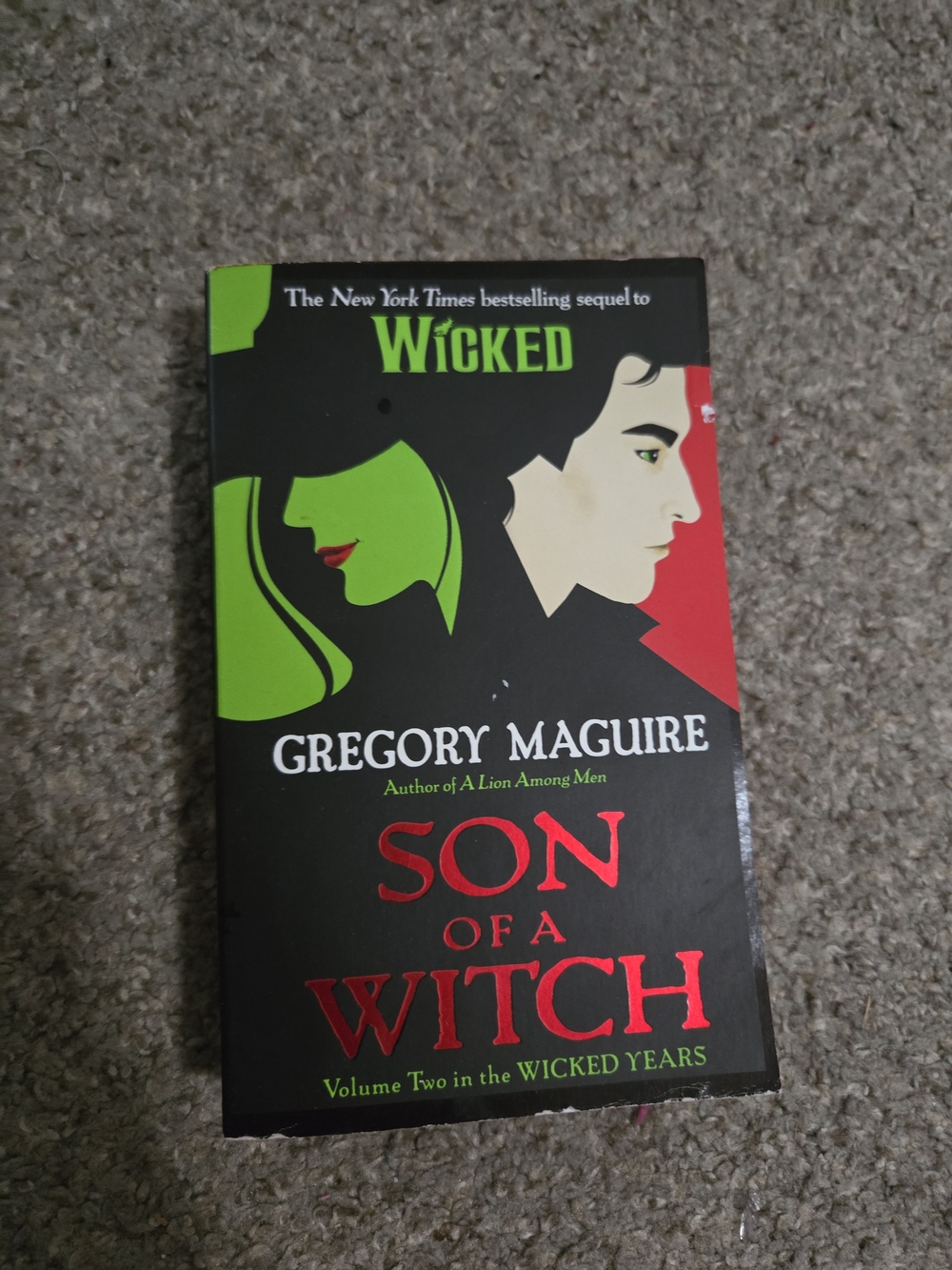 Son of a Witch by Gregory Maguire - Black & Green Cover